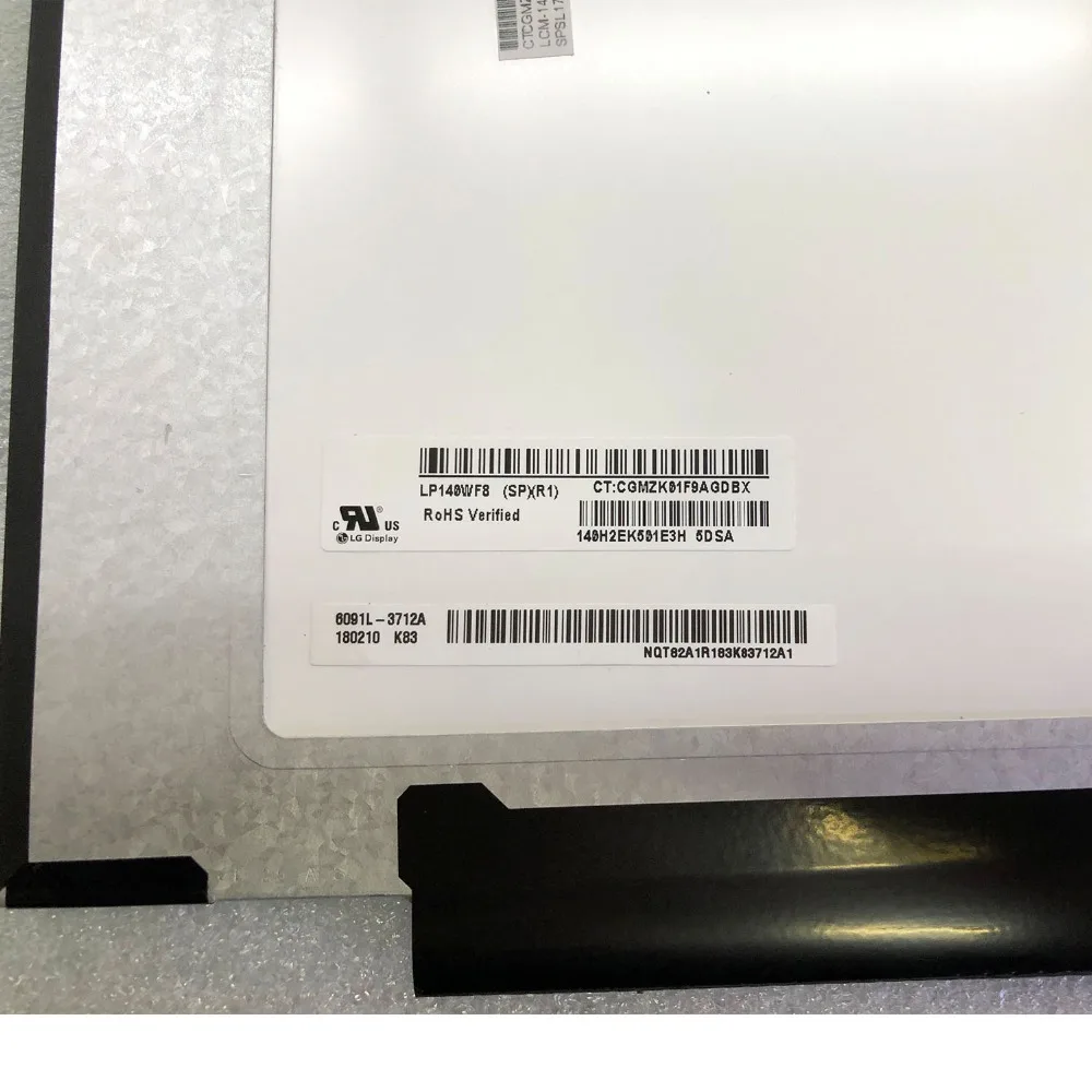 14," Ноутбук матрицы для LG LP140WF8-SPR1 LP140WF8(SP)(R1) ЖК-дисплей экран FHD 1920X1080 30 контактов LP140WF8 SP R1 ips матовая панель