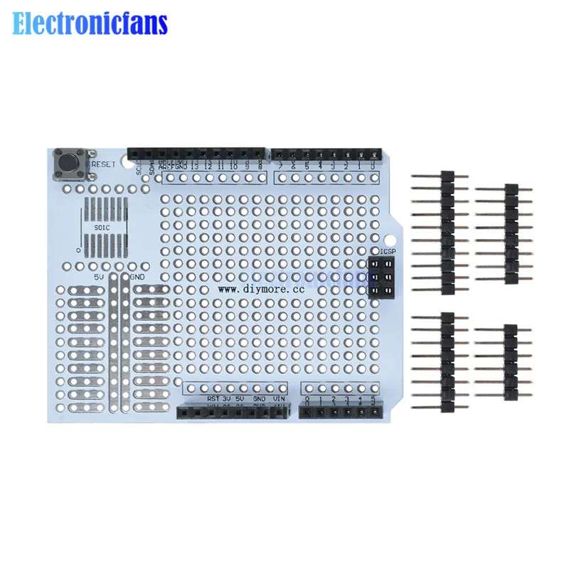 Прототип PCB Плата расширения макет макетная плата модуль Protoshield для Arduino UNO R3 один Diy комплект новейший