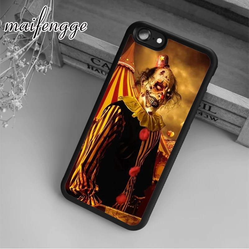 maifengge Creepy Scary Clown Zombie Case For iPhone 6 6S 7