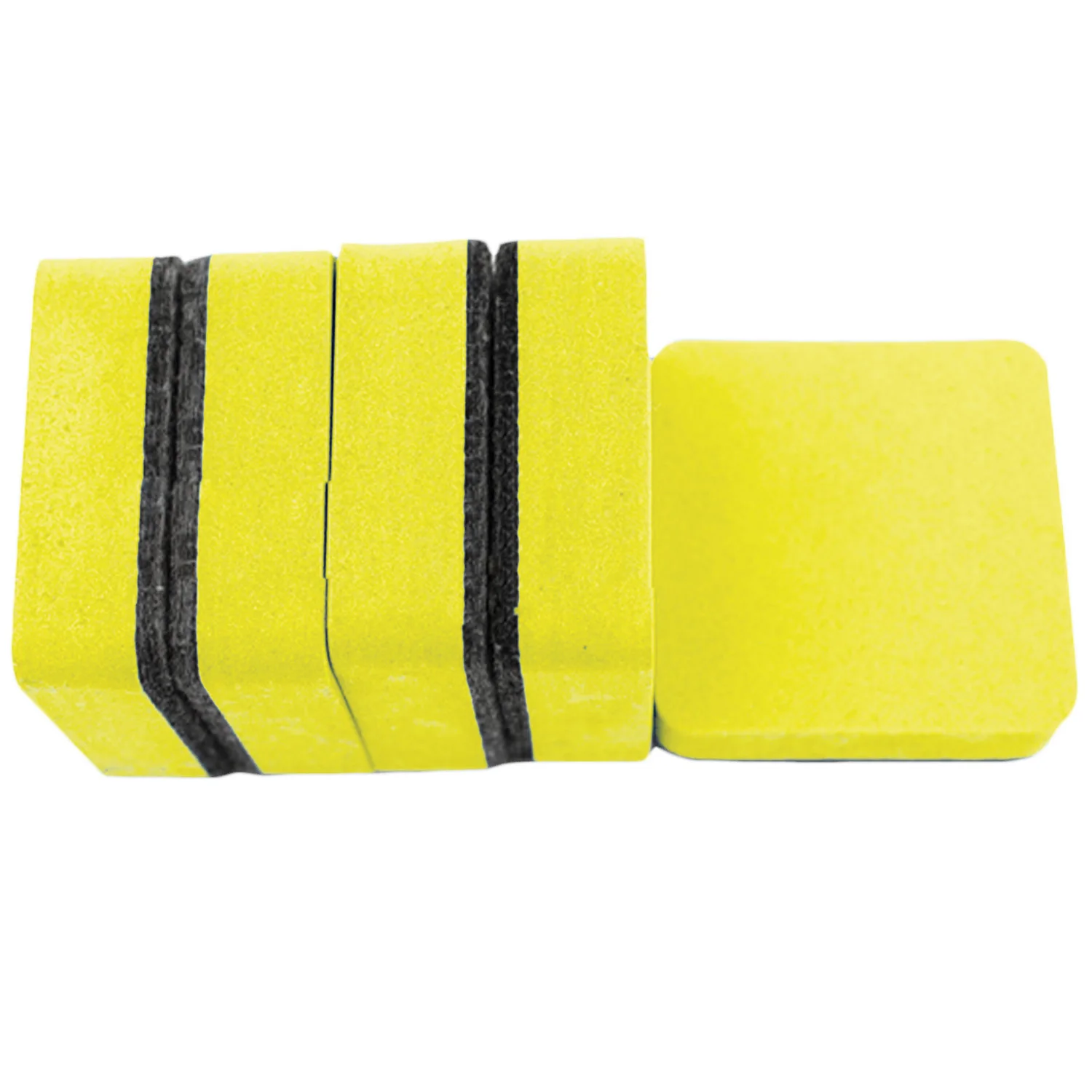 30 шт. желтая войлочная ткань квадратной формы магнитная сухая ластик для доски стираемый маркер белая губка-стиратель