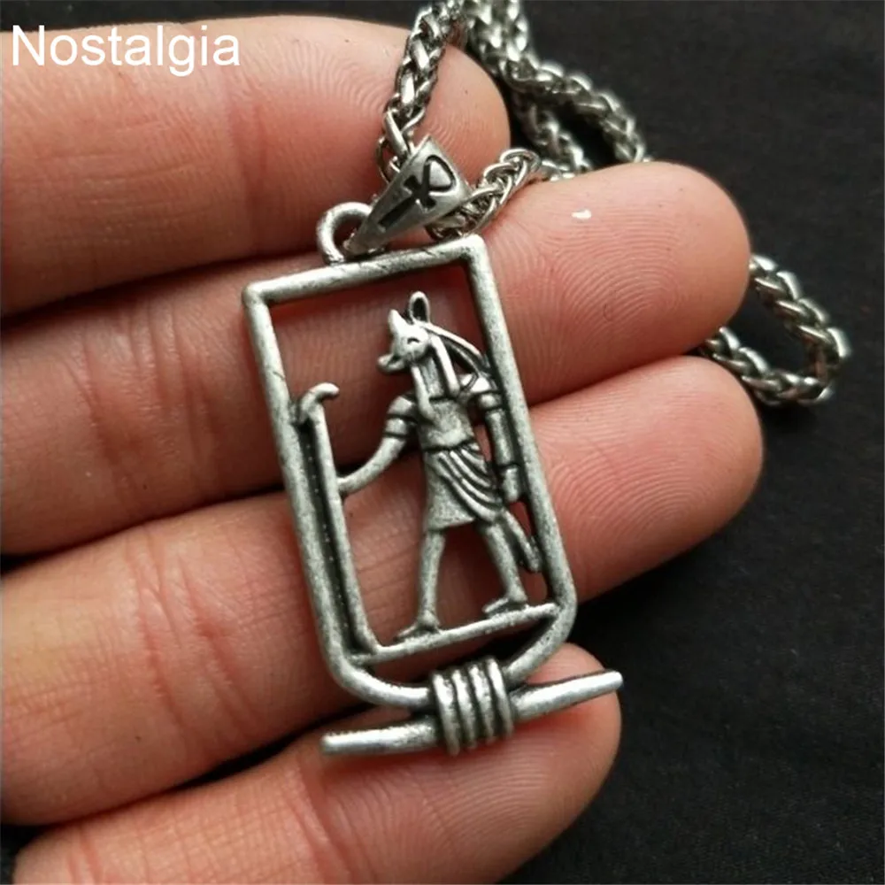 

Nostalgia Egyptian Jewelry Ancient Cartouch God Anubis Men Pendant Egypt Ethnic Necklace Trending Products 2018