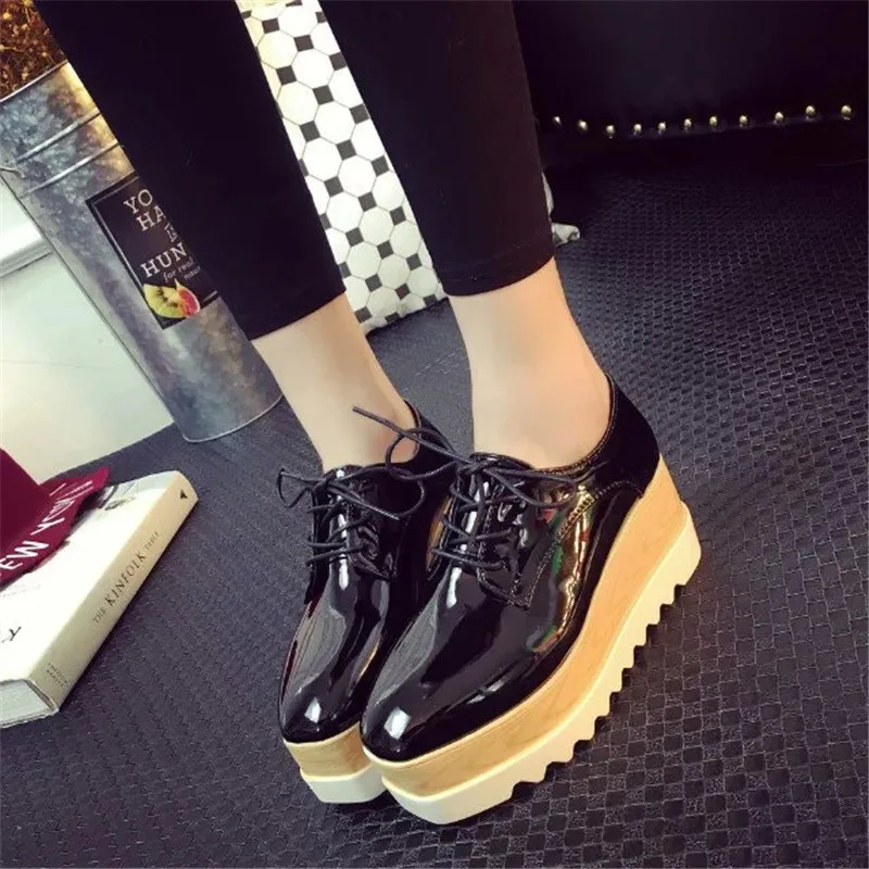 shiny platform shoes