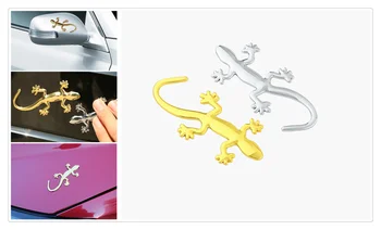 

3D badge sticker car decoration applique lizard gecko funny personality for Ford Mad Evos Stealth Start iosis F-450 Verve