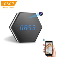 

Mini Camera Clock HD 1080P WiFi Smart Mirror Clock with Night Vision Two-Way Audio Motion Detection Colorful LED light