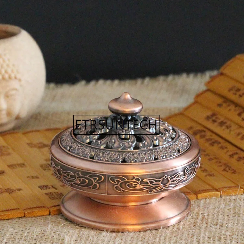 20 шт металлическая горелка для благовоний креативный ретро сплав Thurible для буддийских поставок благовония домашний декор подарки много цветов