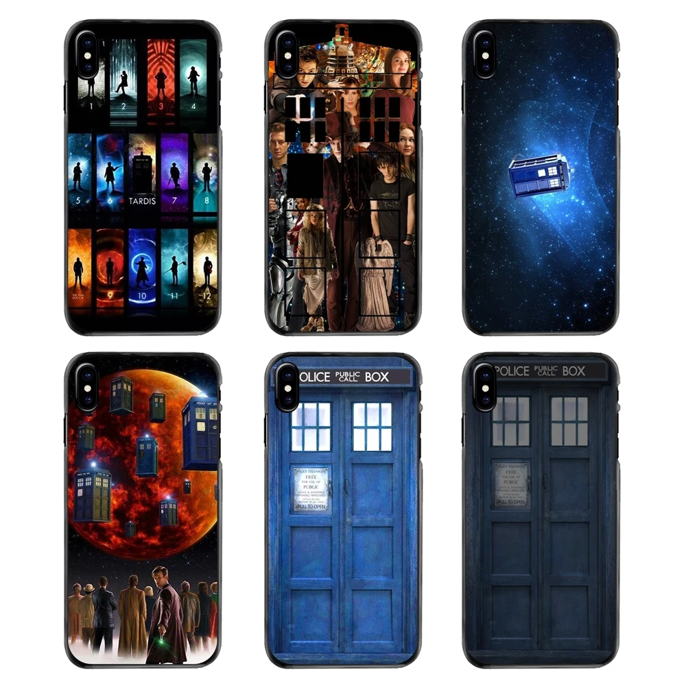 Phone Bag Case Tardis Doctor Dr Who Police Box collage art For iPhone 4 4S 5 5S 5C SE 6 6S 7 8 Plus X XR XS Max iPod Touch |