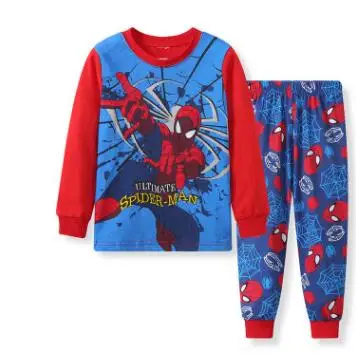 Hot Children Pajamas Set Sleepwear Pyjamas Kids Boys Christmas underwear Suit Baby Girls Pajamas Cotton Spiderman Set