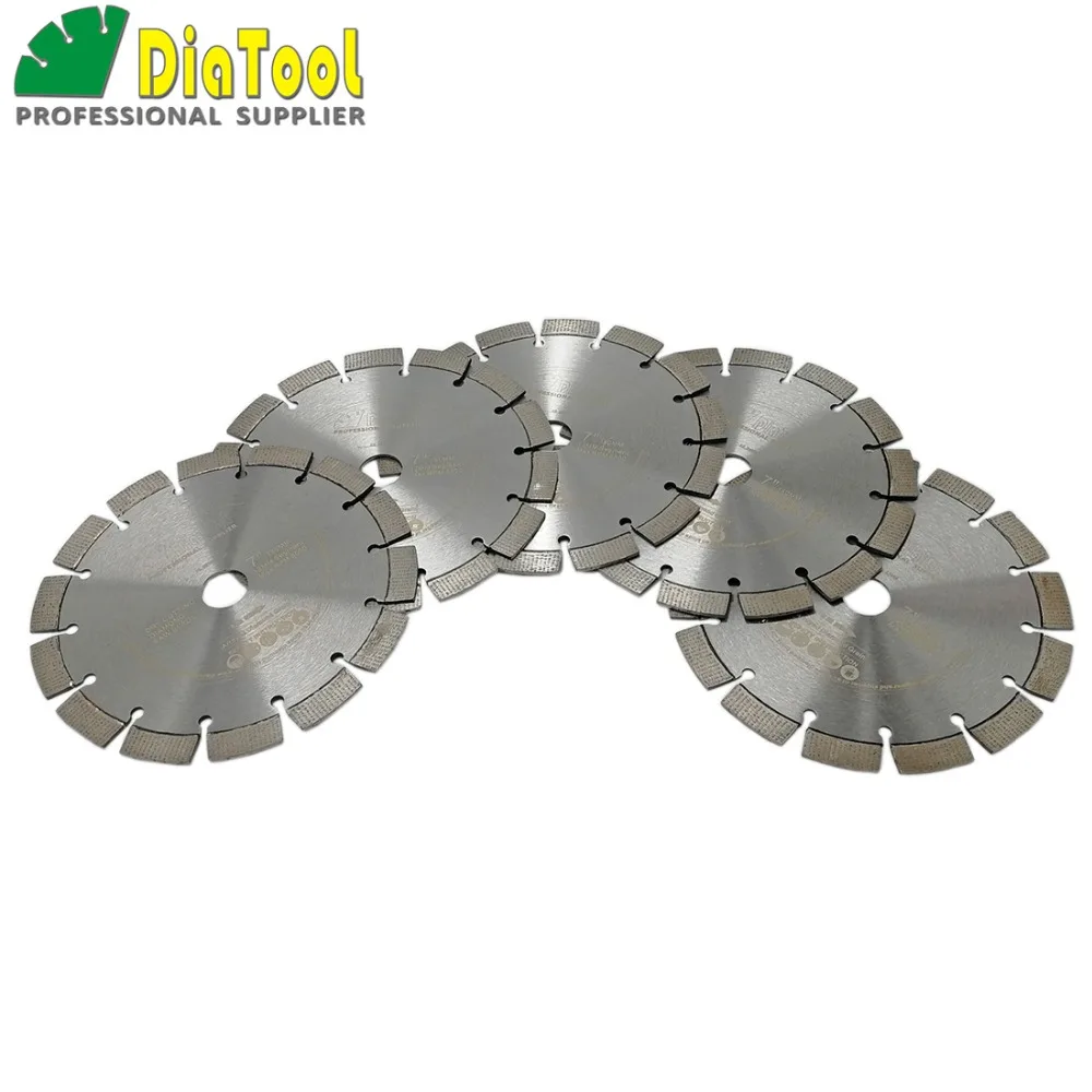 DIATOOL 5ps 7inch Segmented Laser Welded Arrayed Diamond Saw Blade for reinforced concrete Cutting Disc hard granite brick wheel цена DIATOOL 5ps 7inch Segmented Laser Welded Arrayed Diamond Saw Blade for reinforced concrete Cutting Disc hard granite brick wheel цены онлайн