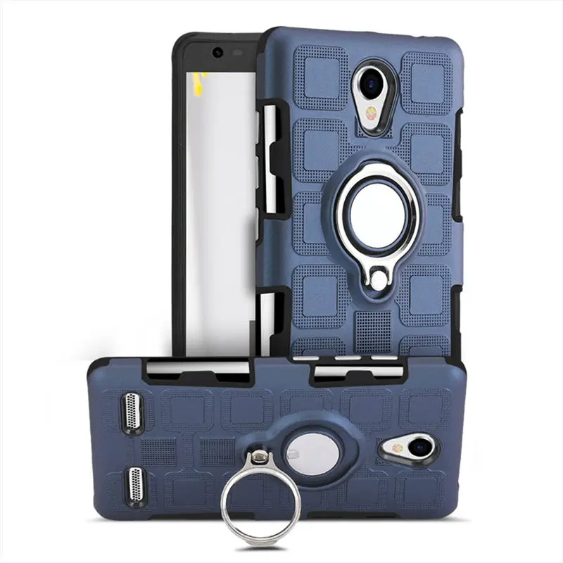 

MAKEULIKE Back Case For ZTE Blade L7 Finger Ring Protection Capa Phone Cover Coque For ZTE L7 Case Fundas