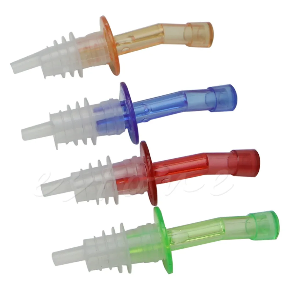 

1 set 4Pcs Bottle Pourer Pour Spout Stopper Dispenser Liquor Flow Olive Wine Oil Set