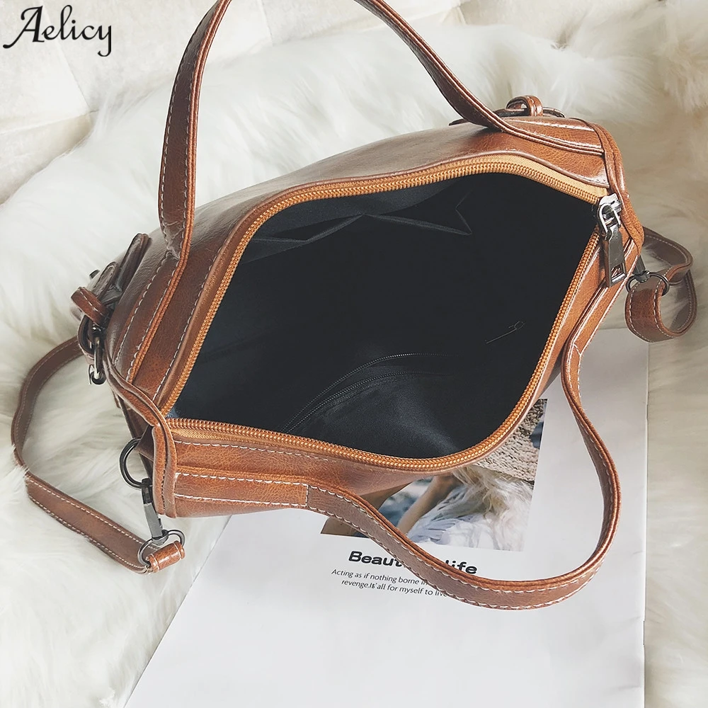 Aelicy винтажные Ретро сумки Tide Wild косая сумка на плечо портативная с заклепками