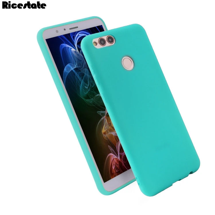 Матовый чехол из ТПУ для Huawei Honor 7X с кристаллами задняя крышка защитный