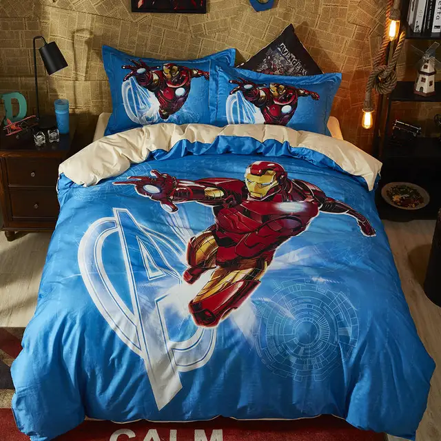 Marvel spiderman bed linens super hero boy gift adult comforter bedding