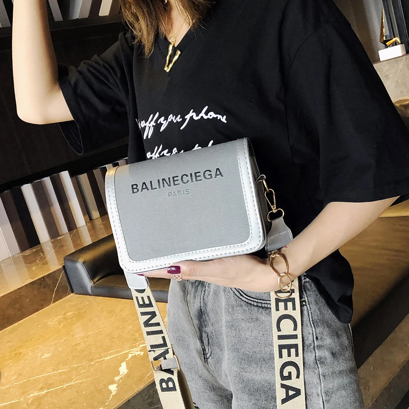

Fashion Women Brand Design Sac a Main Femme Small Square Shoulder Bag canvas Messenger Bags New Female Handbags for women 2018
