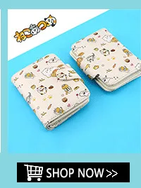 Neko Atsume короткий кошелек Kawaii Harajuku для женщин девочек кредитный держатель для карт PU кошка задний двор кошелек для студентов