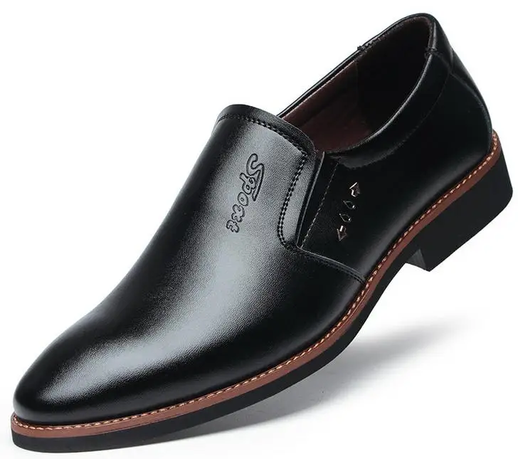 IMAXANNA/Роскошная брендовая мужская обувь; повседневная кожаная обувь; коллекция года; сезон весна-осень-зима; модная мужская обувь на плоской подошве; удобная офисная мужская модельная обувь - Цвет: Black 01