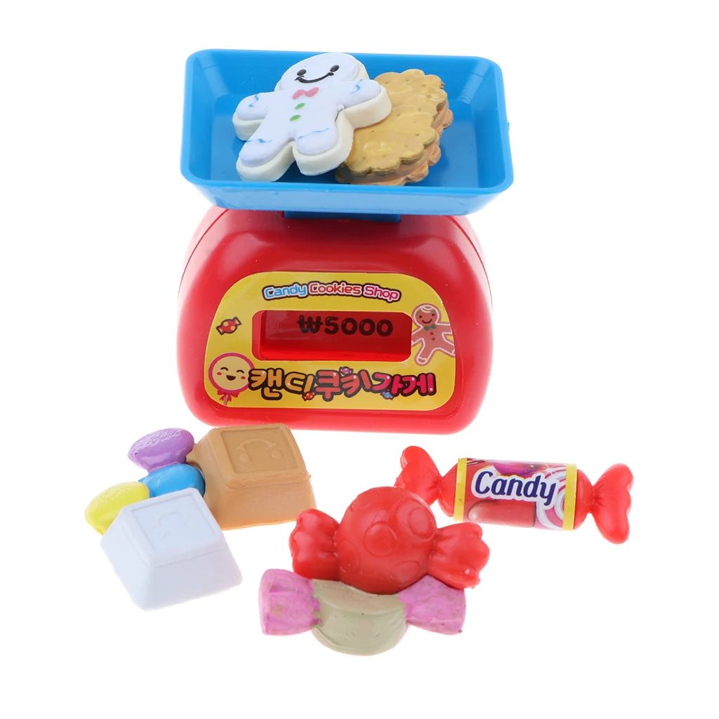 Eco-friendly material Simulation candyt Store Cash Register Playset  toys for Children's Pretend Play Toy 