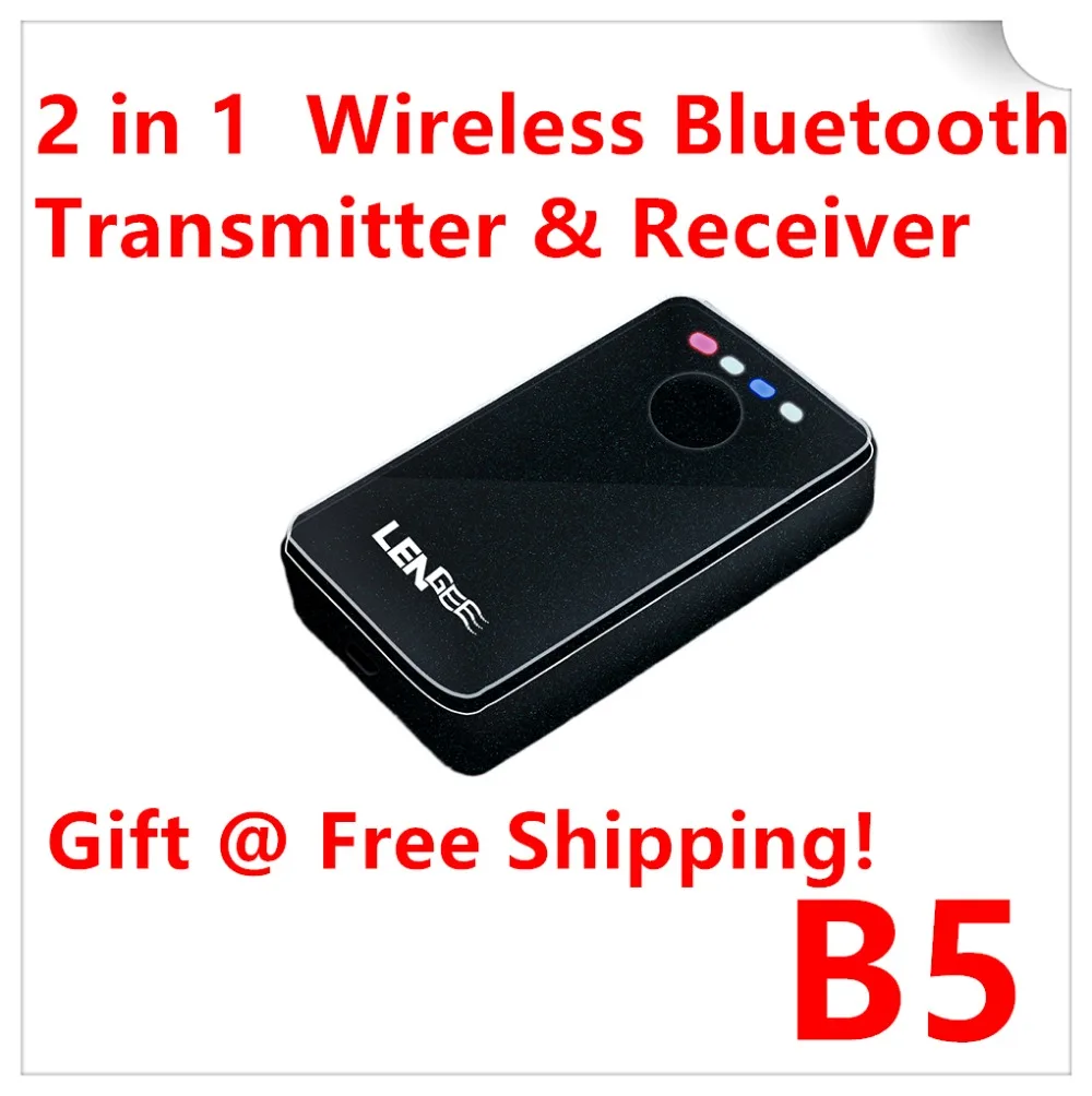 B5 2in1 Bluetooth Transmitter Receiver HIFI Wireless Receiver A2DP Portable Audio Player Aux 3.5mm Jack Bluetooth Audio Adapter audio-player : image B5 2in1 Bluetooth Transmitter Receiver HIFI Wireless Receiver A2DP Portable Audio Player Aux 3.5mm Jack Bluetooth Audio Adapter audio-player