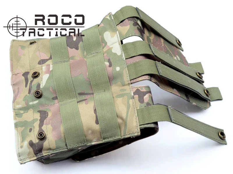 ROCOTACTICAL военный molle тактический, тройной подсумок для M4/M16 винтовка пистолет маг мешок армейский зеленый/Тан/черный/сp Multicam