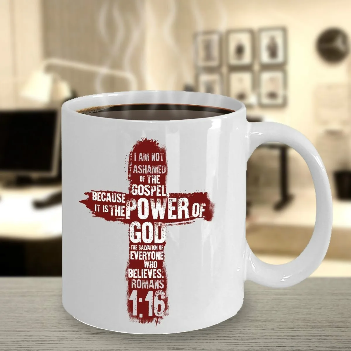 

11oz Christmas Gift Jesus Christ I Am Not Ashamed of The... Coffee Mug Tea Cup