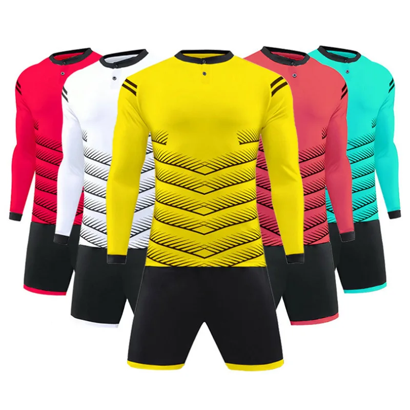 

Adults and kids soccer jersey men football jersey long sleeve soccer uniforms team uniforms with customize