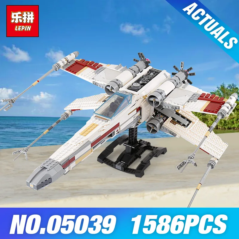 

Lepin 05039 Star Plan 10240 Red Five X-wing Star fighter Wars Model Building Set Blocks Bricks Children Toys Educational Gifts