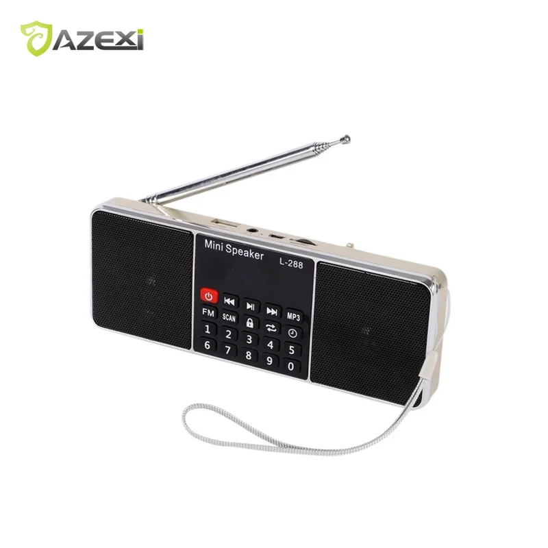 L 288 мини FM радио цифровой Портативный динамики MP3 плеер ресивер стерео