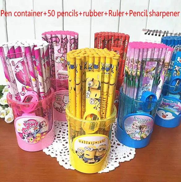 Children's kindergarten pupils learn pencil 50 tube pencil HB pencil