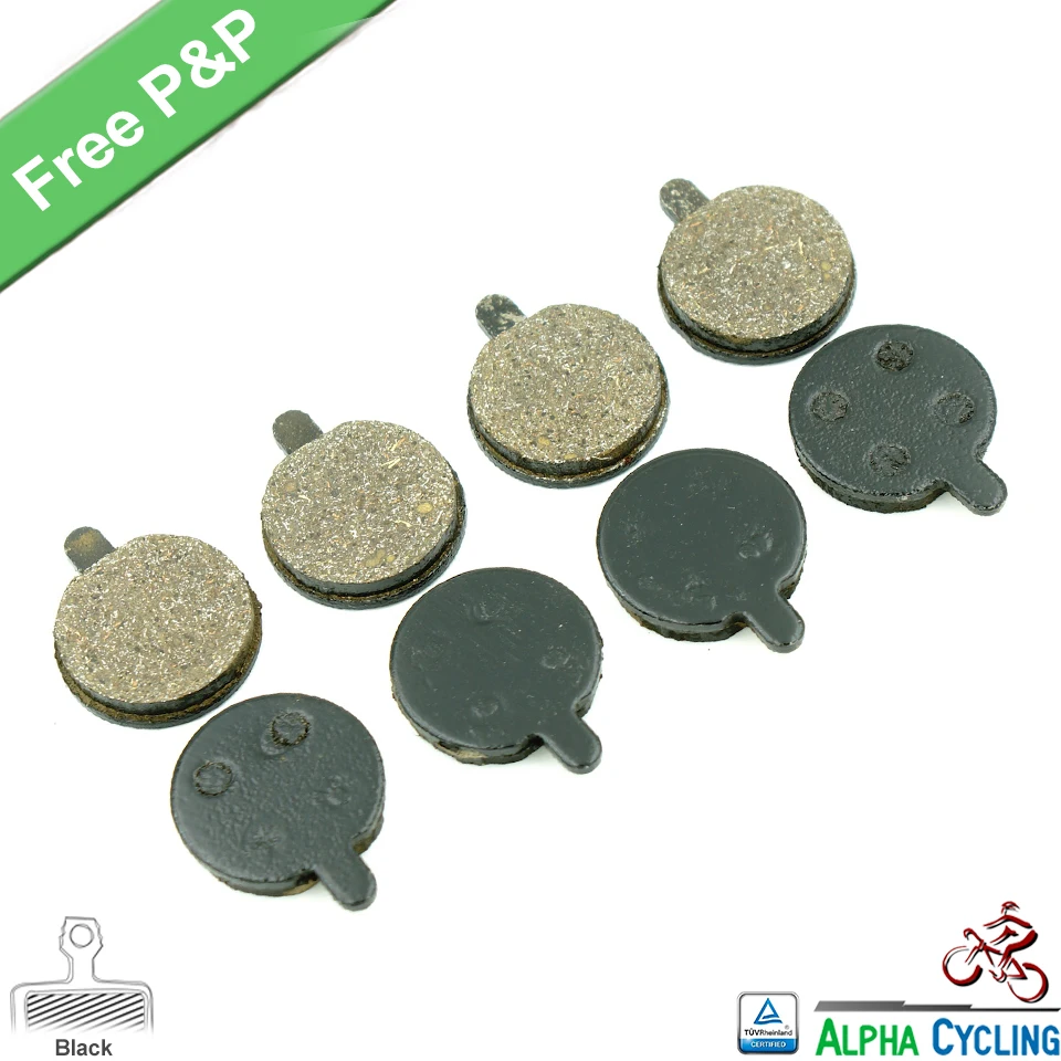 

Bicycle Disc Brake Pads for ZOOM DB 280 DB 550 DB450 DB350 ONE Disc Brake, diameter=18 mm, 4 Pairs, Black RESIN