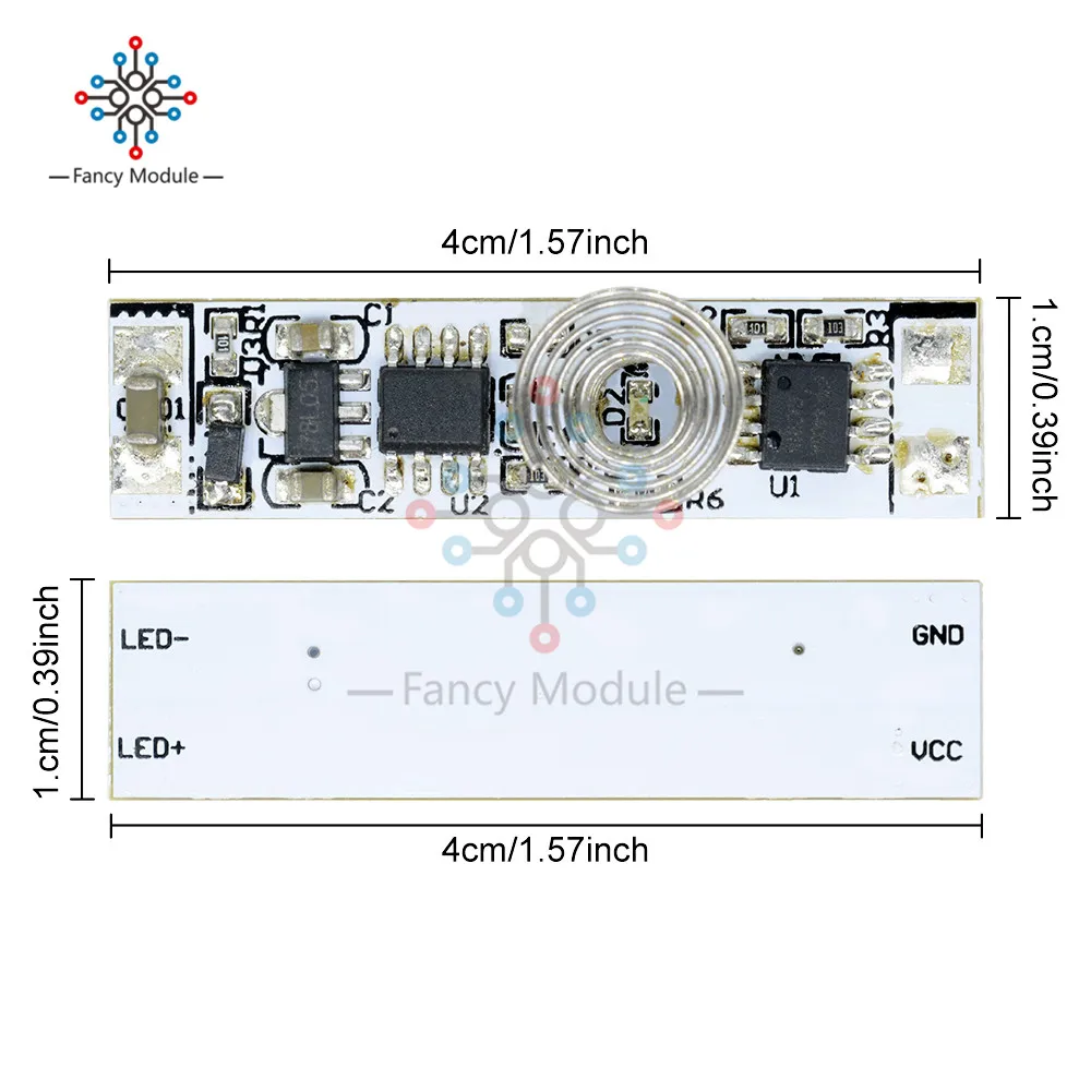 9V-24V 30W 3A Touch Switch Capacitive Sensor Module LED Dimming Control Lamps Active Components Three Mode Hard Light Controller