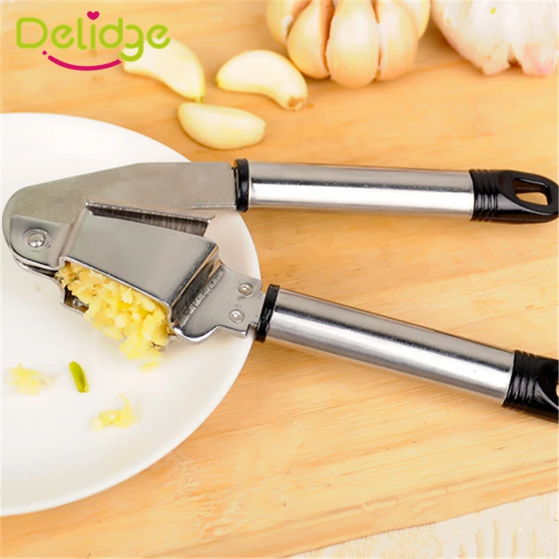 1 pc Garlic Press Stainless Steel Alloy Ginge Crusher Garlic Presses