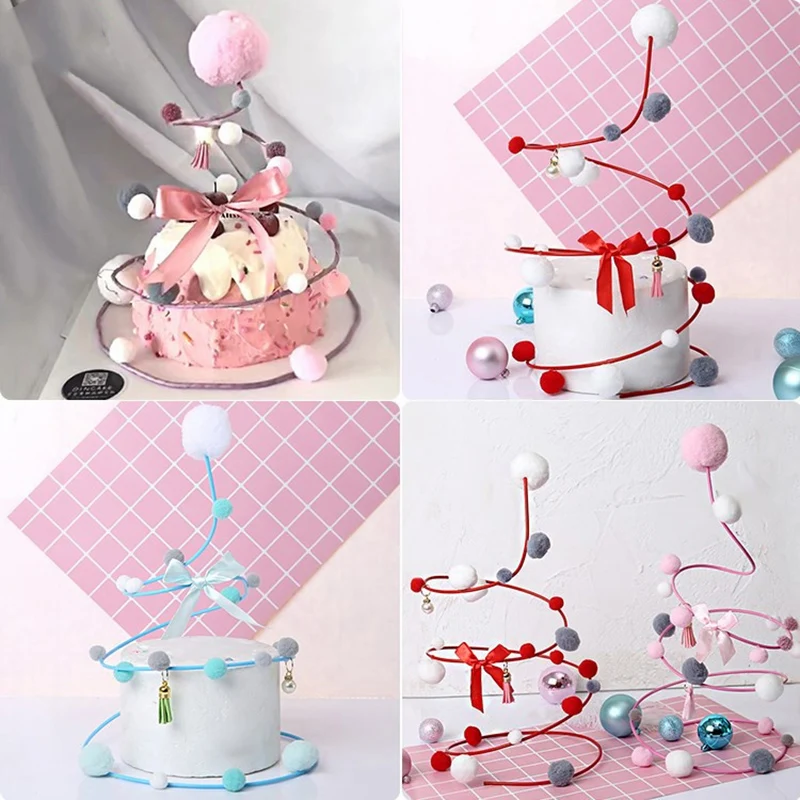 

Metal Insert Tool Cake Toppers Baby Kids Happy Birthday Party Decoration Cake Insert Supplies Cake Decorating Tool 4 Colors