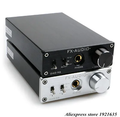 Цифровой аудиодекодер FXAUDIO DAC-X6 HiFi 2 0 ЦАП вход USB/коаксиальный/оптический выход