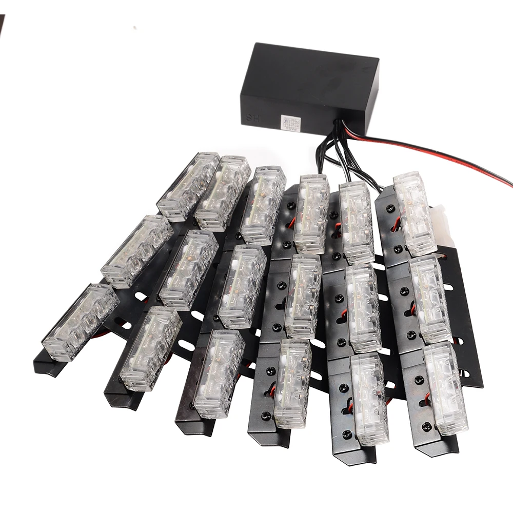 

Car Warning Light 12V Flash Strobe Lights Yellow / Red Blue Flashing LED Lights