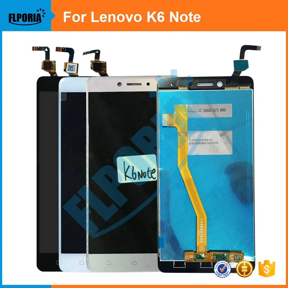 

5PCS For Lenovo K6 Note LCD Display With Touch Screen Digitizer Assembly Original For K6 Note Replacement Parts