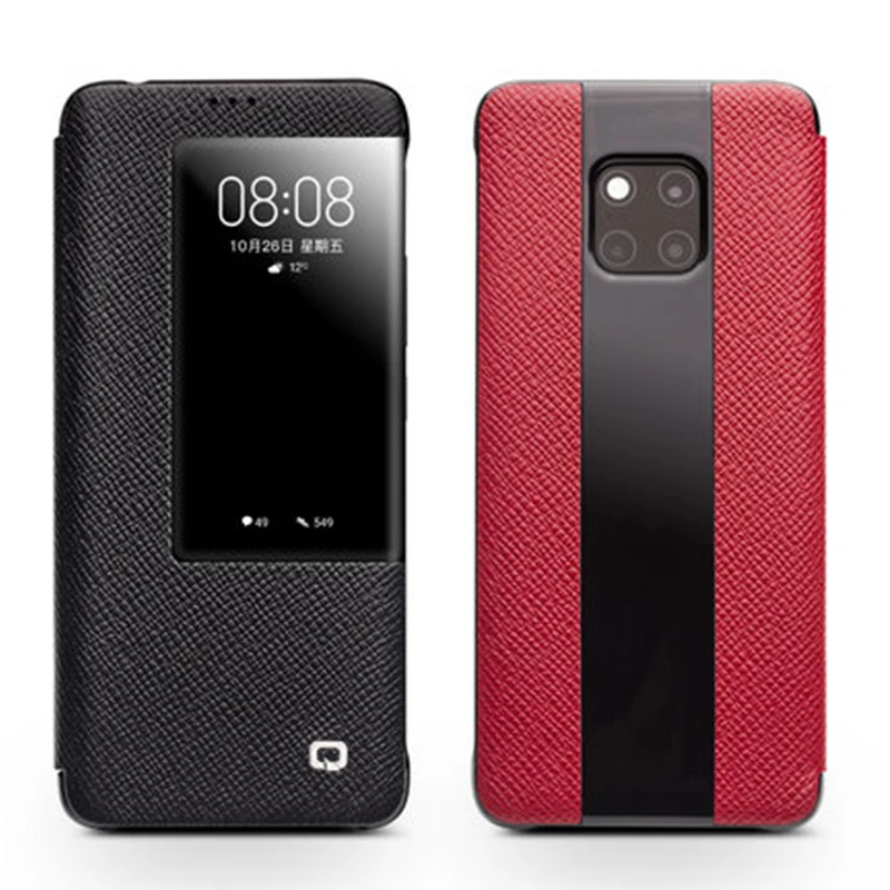 Luxury Smart Case for Huawei Mate 20Pro Genuine Leather Phone Case Window Cover for Huawei Mate 20RS 20 Pro 20 RS Fundas Skin