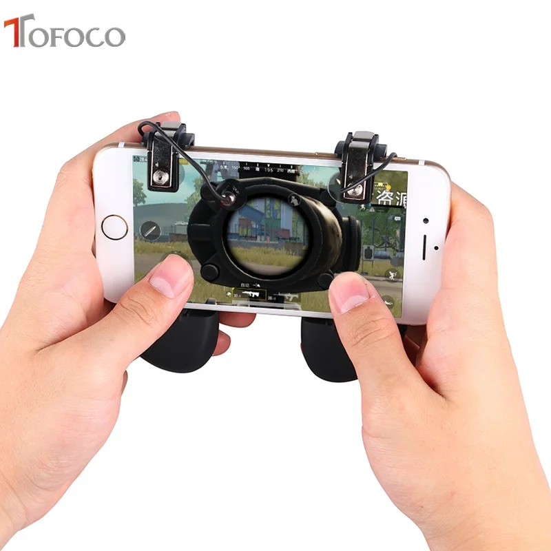 Beste Mobiele Game Controller PUBG Gamepad Trigger Doel Knop L1R1 Shooter Joystick Voor IPhone Android Telefoon Game Pad Accesorios