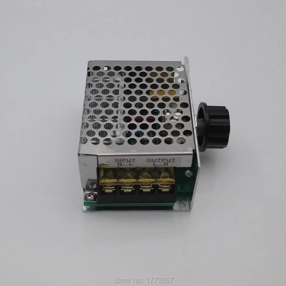 

1PCS 4000W 220V AC SCR Voltage Regulator Electric Motor Speed Controller Electronic Volt Regulator Dimmer Thermostat Regulator