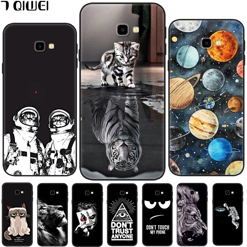

6.0'' For Samsung J4 Plus Case Silicone Black Soft Back Cover For Samsung Galaxy J4 Plus 2018 J415 J4Plus J 4 + Case Fashion