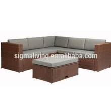 Лидер продаж, качественная уличная мебель, садовый диван из ротанга, набор диванов