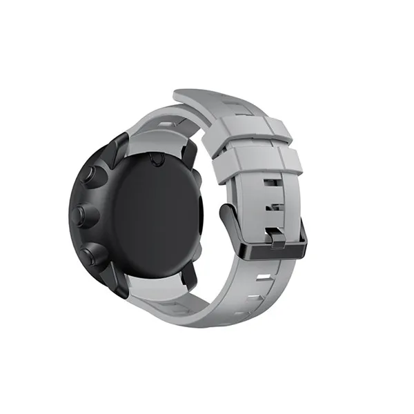 Силиконовый ремешок для часов Suunto AMBIT3 вертикальный браслет для Suunto Traverse/Alpha/Spartan сменные ремешки с инструментами - Цвет: Серый