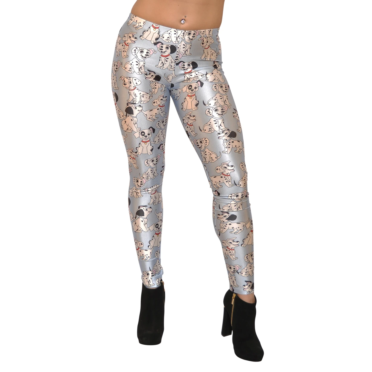 Women's Dalmatians Leggings Small Light Blue (3)