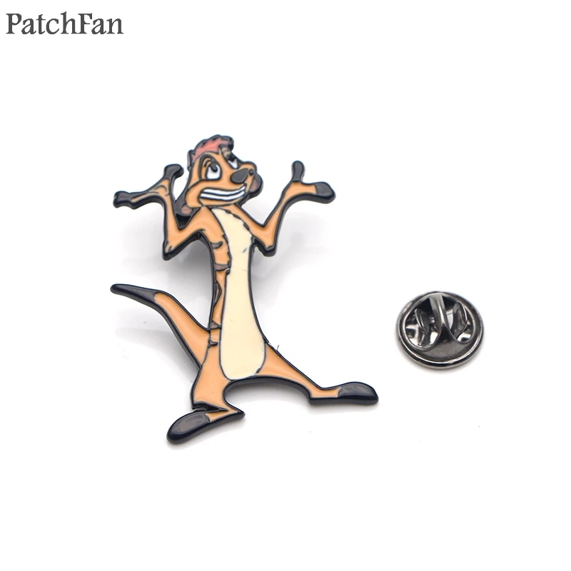 

Patchfan Lion king Zinc alloy tie pins badges para shirt bag clothes cap backpack shoes brooches badges medals decorations A1597