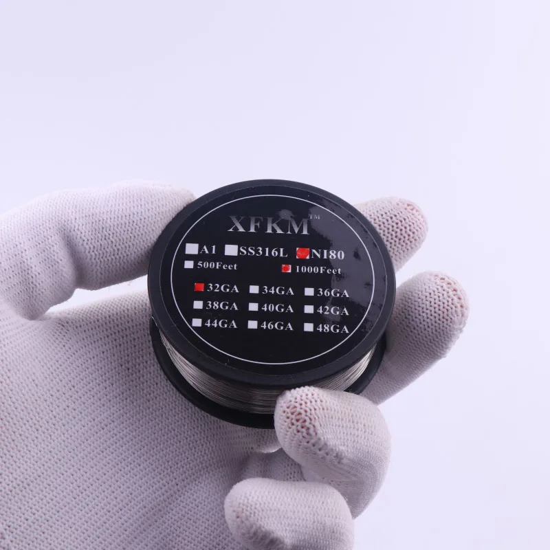 XFKM 300 м/1000 футов никель хромовый 80 a1 ss316l 32ga 48ga проволочный провод сопротивления