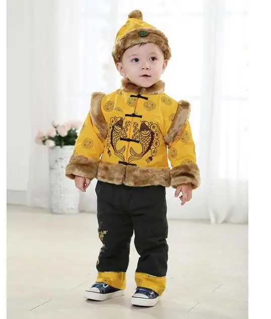 Free shipping! Baby boys clothing sets Chinese traditional cloths for