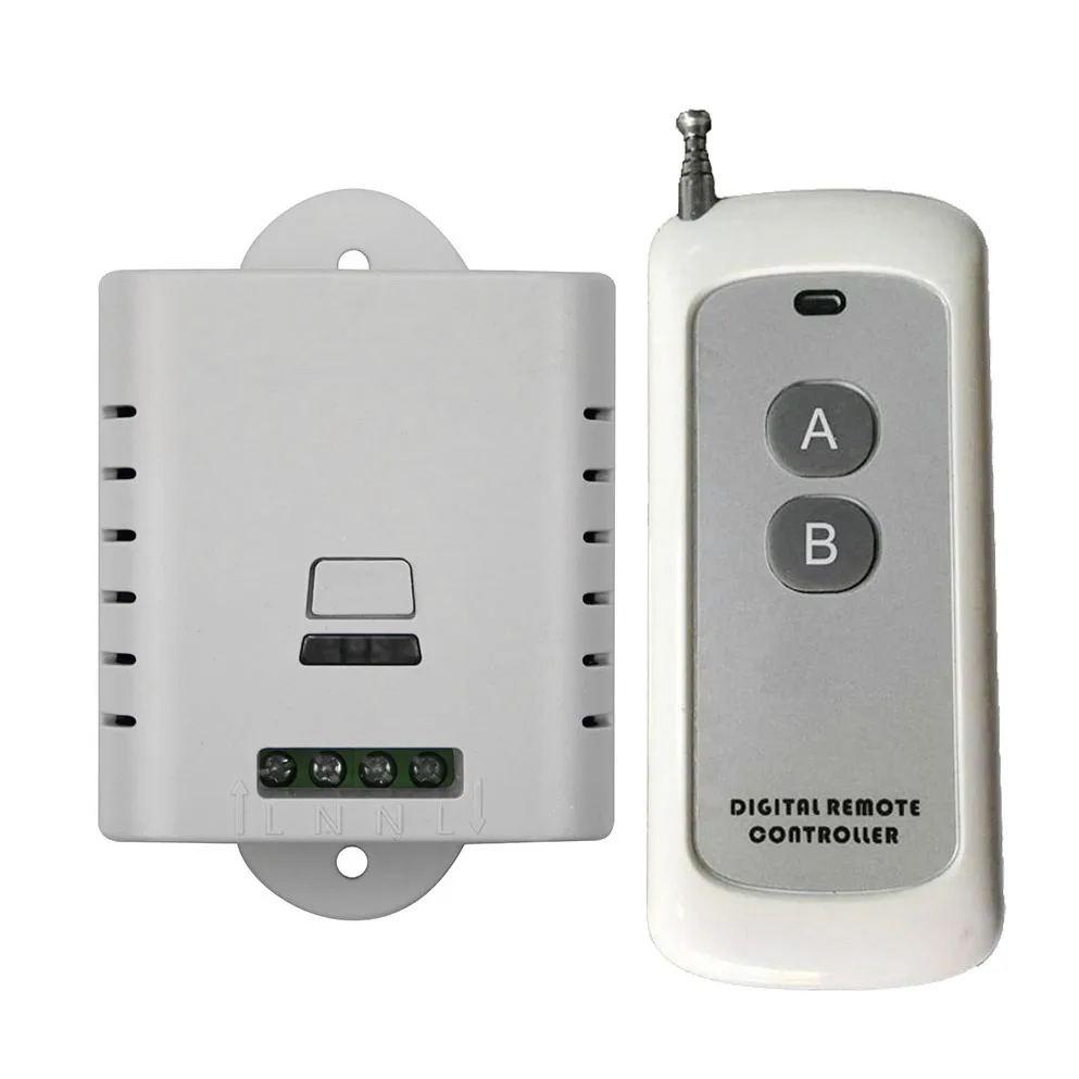 2016 new AC 85v 110v 120v 220v wireless remote control switch with manual button 1 receiver +1