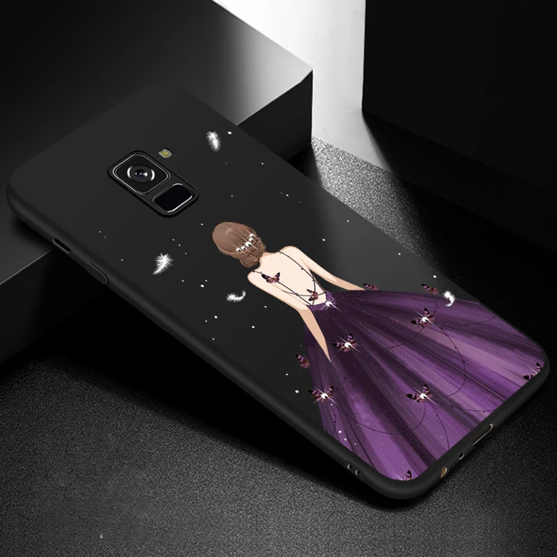 Роскошный чехол ASINA для Samsung Galaxy A8 2018 с красивыми платьями объемный рельефный A6 A7