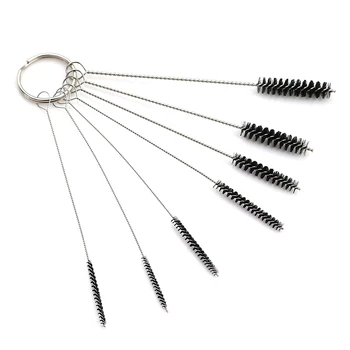 

7PCS/SET Portable Makeup Brushes Tattoo accessories Cleaning Needle Mouth Spray Gun Brushes Tip Tube Tattoo Piercing Clean Tool