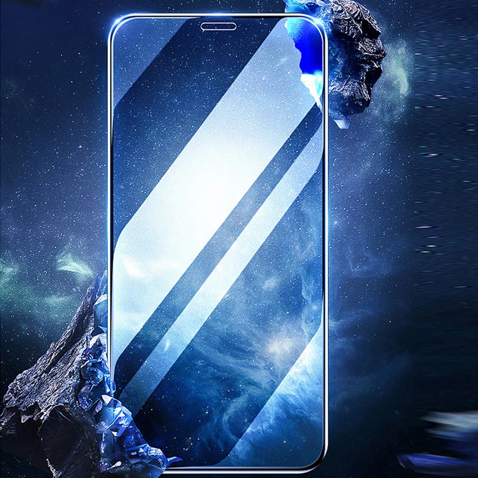 Закаленное защитное стекло 10D для iphone 7 6 6s 8 Plus X XS MAX XR|Защитные стёкла и плёнки| |