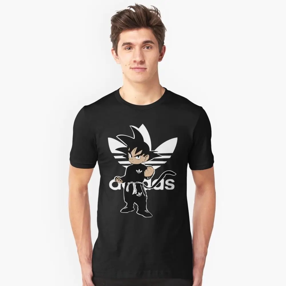

goku adidbas dragon ball Tshirt Cartoon t shirt men Unisex New Fashion tshirt free shipping funny tops 100% Cotton Tee